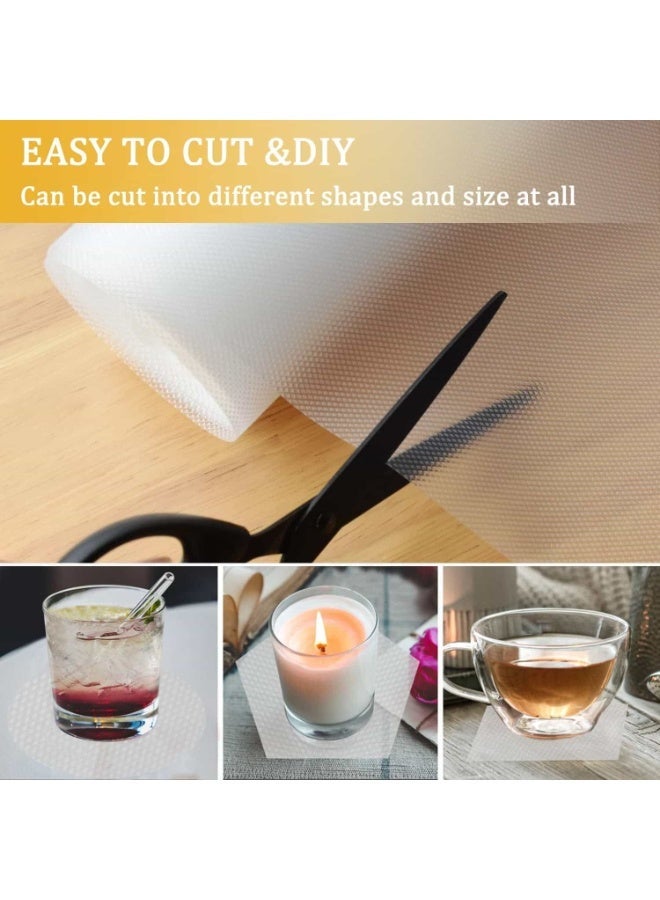 Anmi Non-Slip Stain-Proof PVC Kitchen Liner Roll 45*500cm Waterproof Drawer Shelf Liner Multi-use Dining Table Kitchen Mat - Image 3